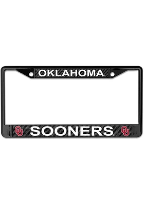 Oklahoma Sooners Carbon Fiber License Plate Frame