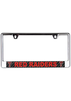 Texas Tech Red Raiders Carbon Fiber License Frame