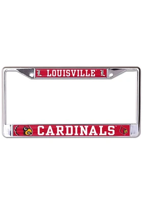 Louisville Cardinals Printed Metallic License Plate Frame - Red