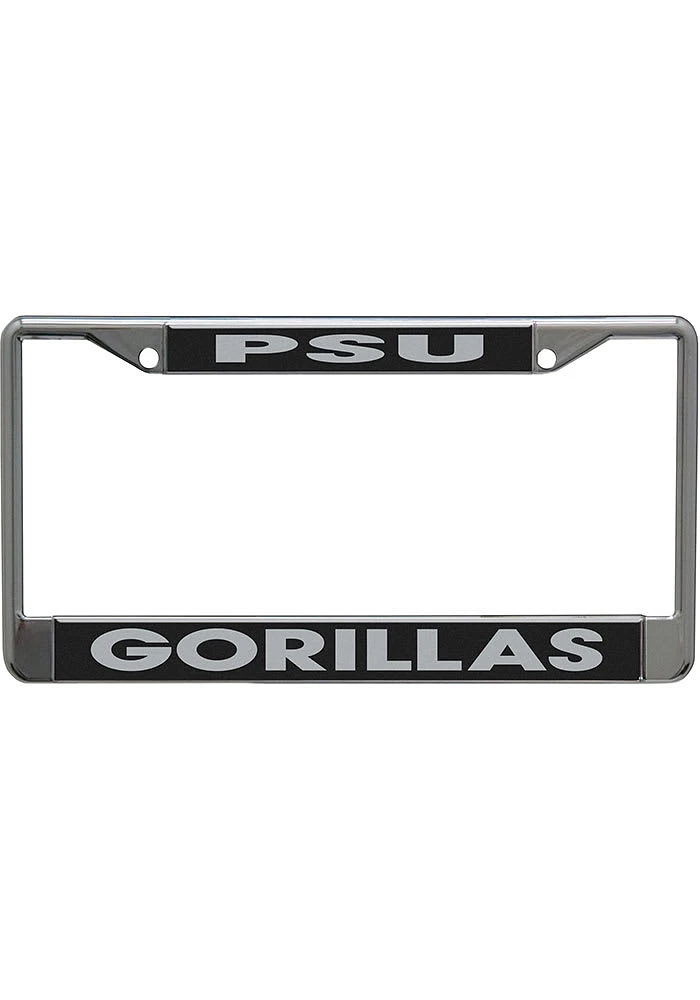 Pitt State Gorillas Black and Silver License Plate Frame - Silver