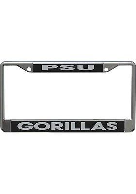 Pitt State Gorillas Black and Silver License Plate Frame - Silver