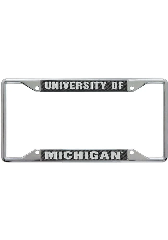 Michigan Wolverines Carbon Fiber License Plate Frame