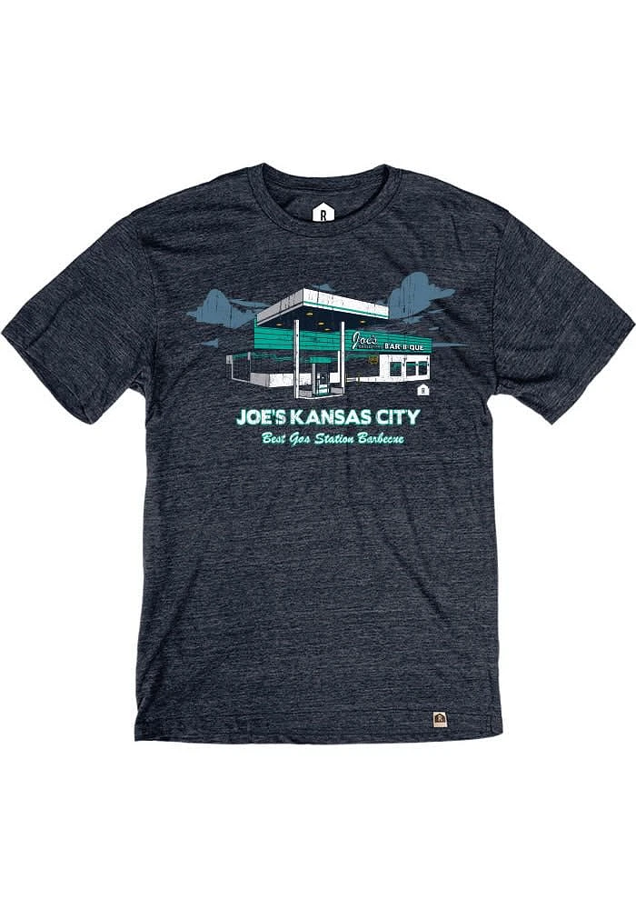 Rally Kansas City Navy Blue Best Gas Station Short Sleeve Fashion T Shirt