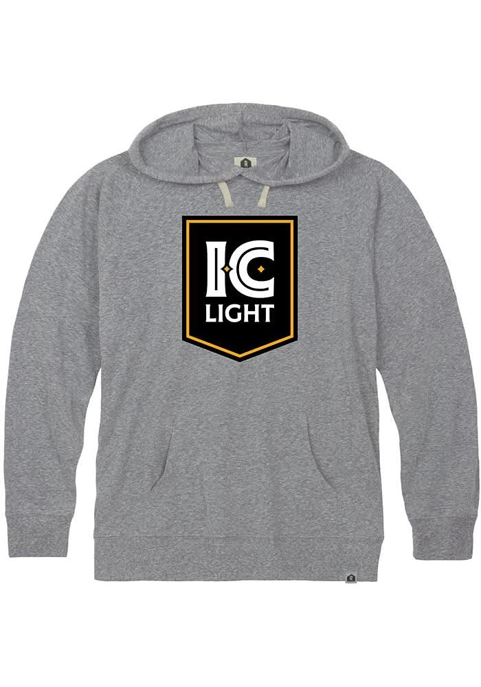 Rally Pittsburgh Mens Grey IC Light Long Sleeve Hoodie