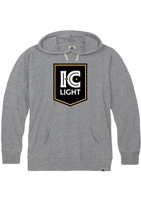 Rally Pittsburgh Mens Grey IC Light Long Sleeve Hoodie