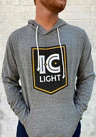 Rally Pittsburgh Mens Grey IC Light Long Sleeve Hoodie