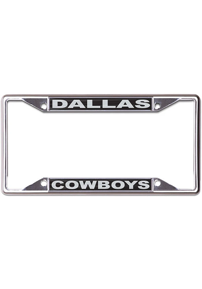 Dallas Cowboys Black and Silver License Plate Frame - Black