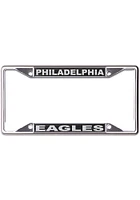 Philadelphia Eagles Black and Silver License Plate Frame - Black