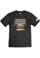 Rally Chicago Black Cheezborger Short Sleeve Fashion T Shirt