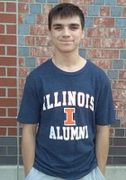 Illinois Fighting Illini Navy Blue Arch Mascot Alumni Short Sleeve Fashion T Shirt