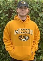 Missouri Tigers Mens Gold Arch MAscot Long Sleeve Hoodie