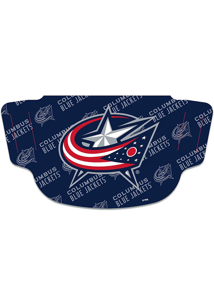 Columbus Blue Jackets Repeat Logo Fan Mask