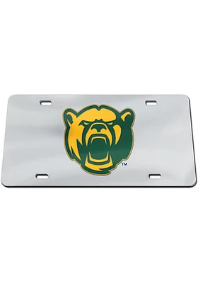 Baylor Bears Silver Mirror Car Accessory License Plate