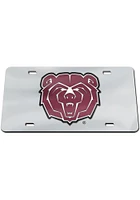 Missouri State Bears Silver Mirror Car Accessory License Plate