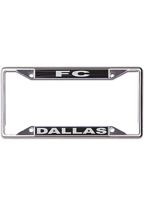 FC Dallas Black and Silver License Plate Frame - Silver
