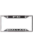 FC Dallas Black and Silver License Plate Frame - Silver