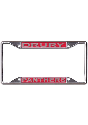 Drury Panthers Metallic Inlaid License Plate Frame - Red