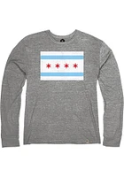 Rally Chicago City Flag Long Sleeve Fashion T Shirt