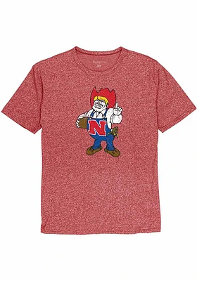 Nebraska Cornhuskers Red Vintage Logo Short Sleeve Fashion T Shirt
