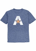 UTA Mavericks Blue Alternate Team Logo Short Sleeve Fashion T Shirt
