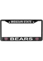 Missouri State Bears Carbon Fiber License Plate Frame - Black