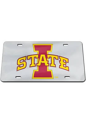 Iowa State Cyclones Black Silver on Black Car Accessory License Plate