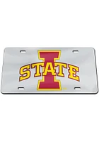 Iowa State Cyclones Black Silver on Black Car Accessory License Plate