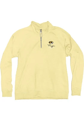 Missouri Tigers Womens Yellow Folly Crest Qtr Zip