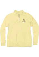 Missouri Tigers Womens Yellow Folly Crest Qtr Zip