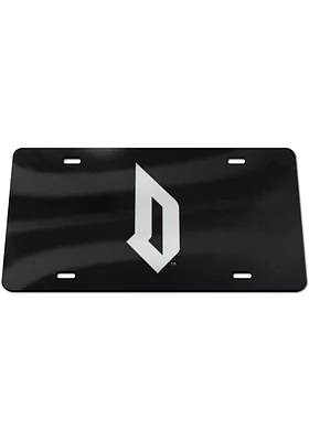 Duquesne Dukes Black Silver on Black Car Accessory License Plate