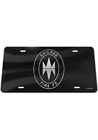 Chicago Fire Black Silver on Black Car Accessory License Plate
