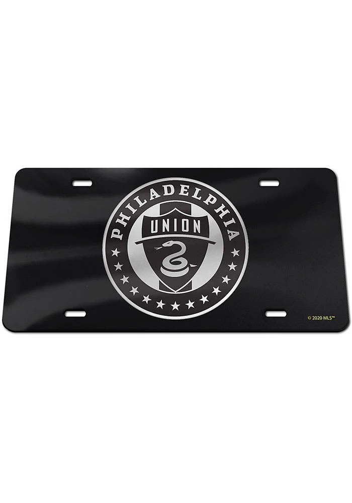 Philadelphia Union Black Silver on Black Car Accessory License Plate