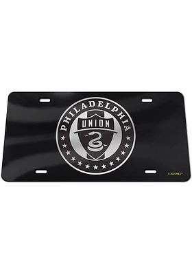 Philadelphia Union Black Silver on Black Car Accessory License Plate