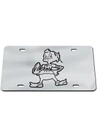 Cleveland Browns Silver Black on Silver Car Accessory License Plate