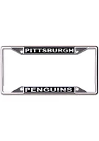 Pittsburgh Penguins Black and Silver License Plate Frame - Black