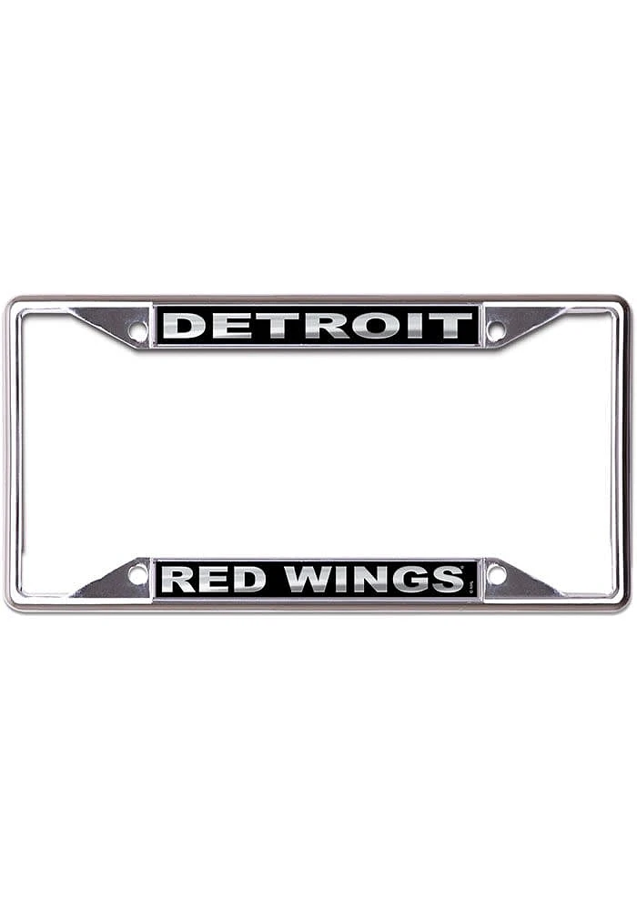 Detroit Red Wings Black and Silver License Frame