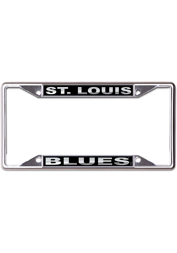 St Louis Blues Black and Silver License Plate Frame - Black
