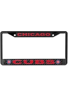 Chicago Cubs Carbon Fiber License Plate Frame - Black