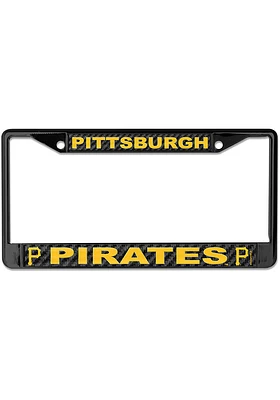 Pittsburgh Pirates Carbon Fiber License Plate Frame - Black