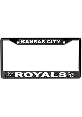 Kansas City Royals Carbon Fiber License Plate Frame - Black