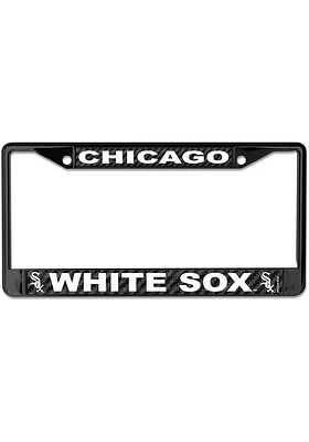 Chicago White Sox Carbon Fiber License Plate Frame - Black