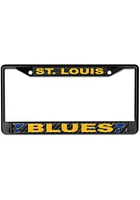 St Louis Blues Carbon Fiber License Plate Frame - Black