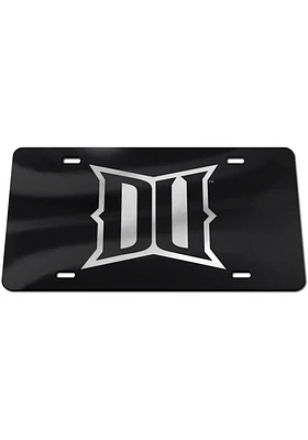 Drexel Dragons Silver Team Logo Black Car Accessory License Plate