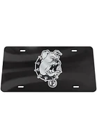 Ferris State Bulldogs Black Silver Team Logo Black Car Accessory License Plate