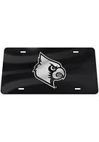 Louisville Cardinals Silver Team Logo Car Accessory License Plate