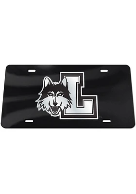 Loyola Ramblers Black Silver Team Logo Black Car Accessory License Plate