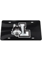Loyola Ramblers Black Silver Team Logo Black Car Accessory License Plate