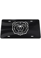 Missouri State Bears Black Silver Team Logo Black Car Accessory License Plate