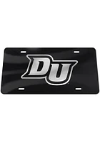 Drury Panthers Black Silver Team Logo Black Car Accessory License Plate