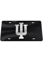 Indiana Hoosiers Silver Team Logo Car Accessory License Plate